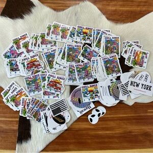 Brandy Melville Lot Of Over 100 Stickers Chill Since 1993 California New York